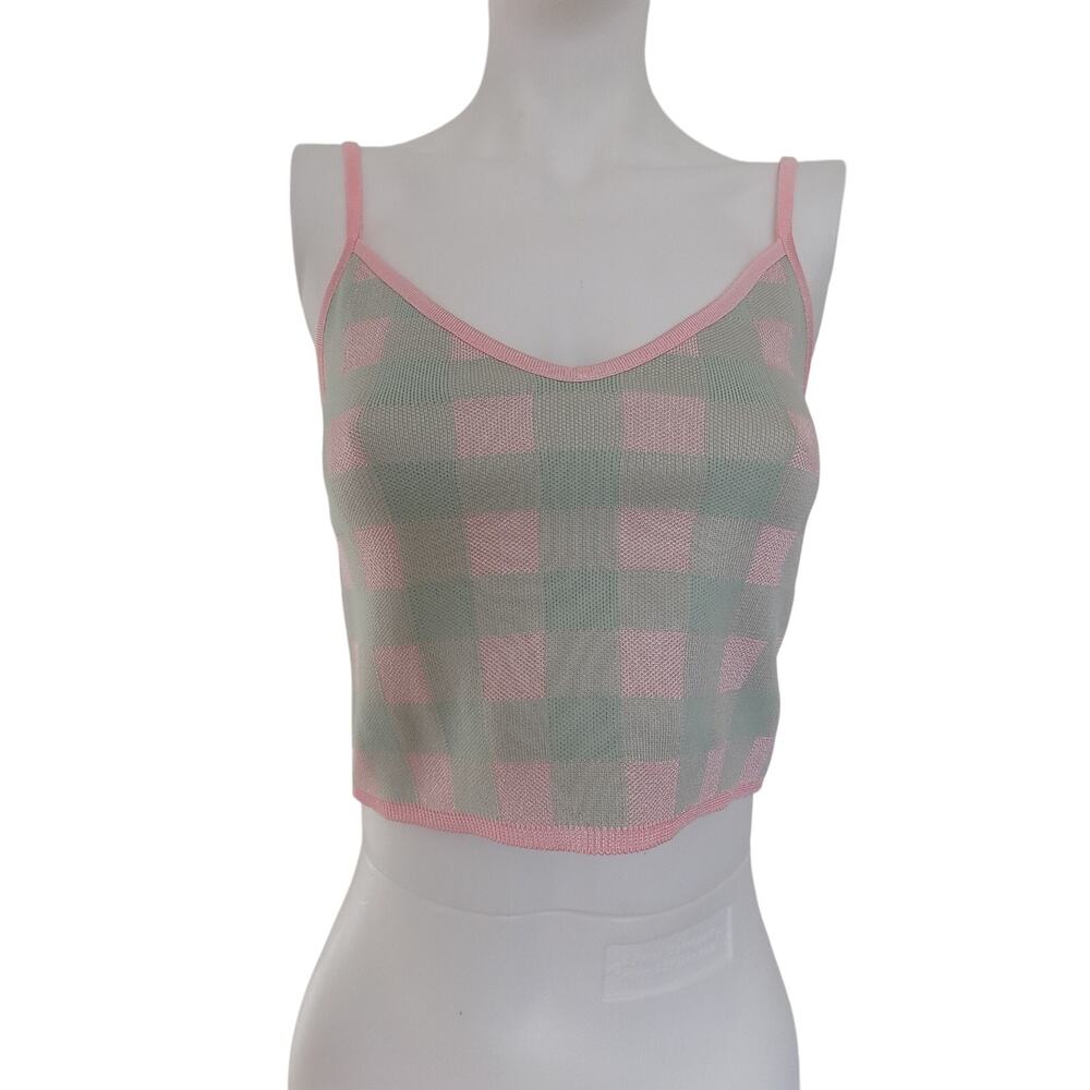 Zara cropped camisole cami tank knit top size Medium